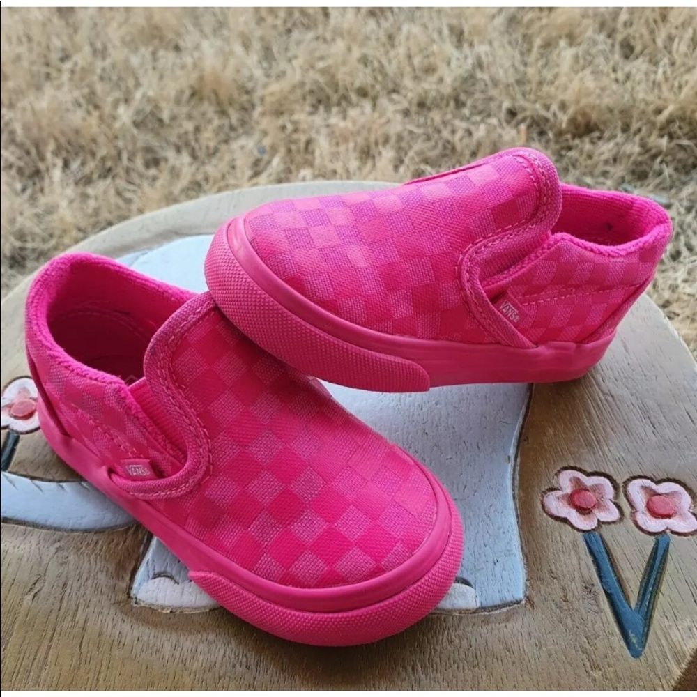 💕PINK VANS TODDLER 6C💕
